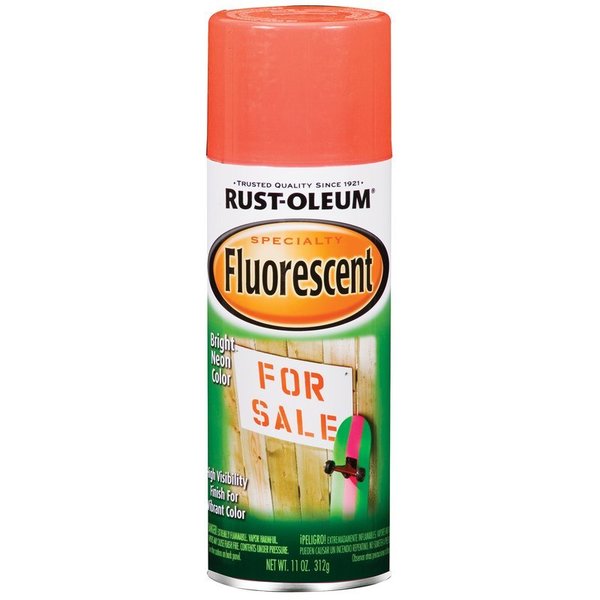 Rust-Oleum Rust-Oleum Specialty Fluorescent Red-Orange Spray Paint 11 oz 1955830